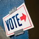 A sign marks a polling place Nov. 4, 2008, in Reno, Nev.
Max Whittaker/Getty Images